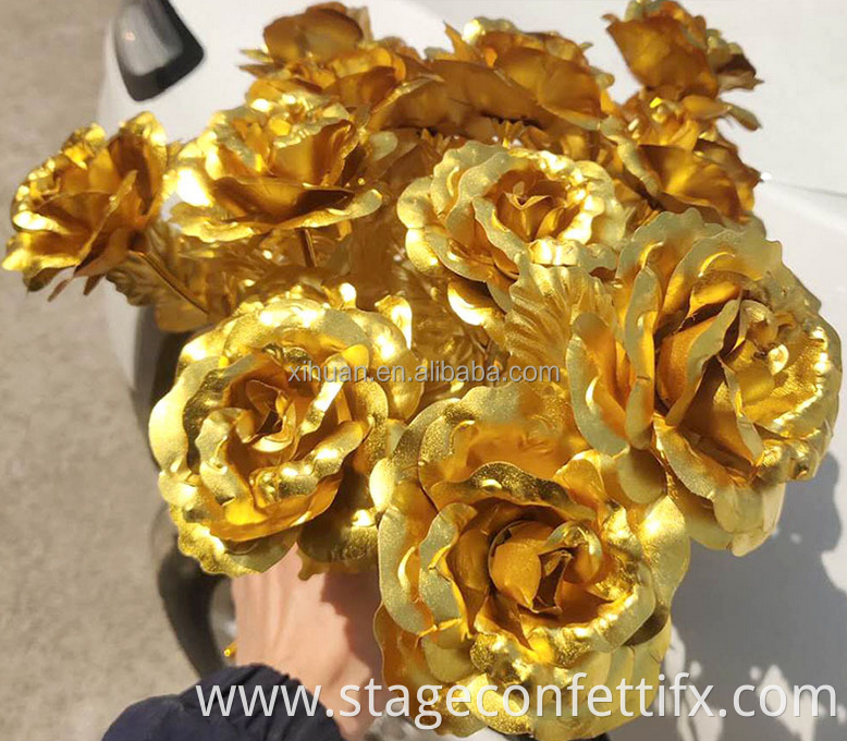 2021 Amazon Hot Sale 24k Gold Plated Rose Eternal Roses Beautiful 24K Gold Dipped Preserved Rose Flower